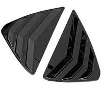 DEMULAX Finitura della copertura delle feritoie dei finestrini dell'auto, for Mazda, accessori CX-5 CX5, 2018 2019 2020 Presa d'aria laterale posteriore Modanatura per persiane auto(BLACK Bright Black