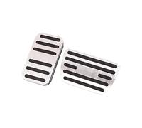 DEMULAX For Civic, 10a 11a 2016-2019 2021 2022 Pedale acceleratore auto Pedali freno Pad Copertura antiscivolo Custodia protettiva Accessori Copertura pedale Copripedale per auto(Black 2PCS SILVER)
