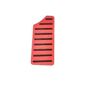 DEMULAX For Civic, 10a 11a 2016-2019 2021 2022 Pedale acceleratore auto Pedali freno Pad Copertura antiscivolo Custodia protettiva Accessori Copertura pedale Copripedale per auto(Black FOOTREST RED)