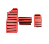 DEMULAX For Civic, 10a 11a 2016-2019 2021 2022 Pedale acceleratore auto Pedali freno Pad Copertura antiscivolo Custodia protettiva Accessori Copertura pedale Copripedale per auto(Black 2PCS RED)