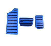 DEMULAX For Civic, 10a 11a 2016-2019 2021 2022 Pedale acceleratore auto Pedali freno Pad Copertura antiscivolo Custodia protettiva Accessori Copertura pedale Copripedale per auto(Black FOOTREST BLUE)