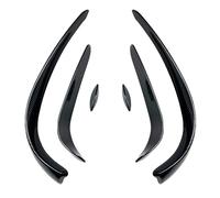DEMULAX, for, Classe C W205 2015-2018 C180 C200 C260 C43 AMG Sport Copertura bocchetta aria anteriore laterale Copertura presa d'aria Splitter cofano Copertura per presa d'aria paraurti anteriore(Ca