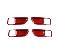 DEMULAX For Corolla, 2019 2020 2021 Maniglia interna della portiera dell'auto Copertura della ciotola Cornice di rivestimento Accessori interni Rivestimento per maniglia portiera auto(BLACK Red)