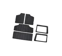 DEMULAX For Jeep, for Wrangler JK 2012-2017 Kit isolamento termico for tetto rigido in cotone, acustico e , kit interno Isolamento motore(BLACK 4 Door 6 Pcs Black)