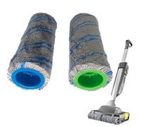 DEMULAX For Karcher, for set di rulli di ricambio BR 30/1 FC3 FC3D FC5 FC7 confezione da 2 4.030-088.0 Panni for la pulizia del pavimento for uso asciutto e bagnato Tappetino lavapavimenti robot aspir