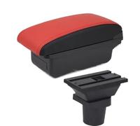 DEMULAX For Kia, for Picanto Box bracciolo for auto Console centrale Scatola portaoggetti Accessori interni Bracciolo per cabina auto(BLACK A5 Red Black No Usb)