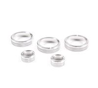 DEMULAX For Mazda, MX-5 2009-2015 Auto in lega di alluminio Aria condizionata Manopola del volume Copertura Anello di rifinitura Adesivo Accessori interni Copri manopola aria condizionata(Silver)