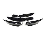 DEMULAX, for, Serie 1 E82 E88 M Sport 2007-2013 Spoiler paraurti anteriore nero lucido/aspetto fibra di carbonio + splitter for copertura laterale prese d'aria Copertura per presa d'aria paraurti an