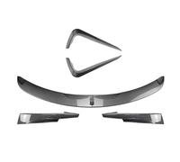 DEMULAX, for, Serie 3 E90 E91 LCI M Sport 325i 335i 2009-2012 Spoiler paraurti anteriore Splitter + Kit di cornici di presa d'aria laterale Copertura per presa d'aria paraurti anteriore(Carbon Fiber