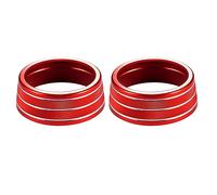 DEMULAX For Toyota, for RAV4, 2019 2020 2021 2022 Accessori for interni auto Auto AC Climatizzatore Manopola di rivestimento del pulsante di copertura Copri manopola aria condizionata(Rot)