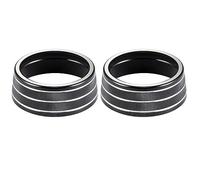 DEMULAX For Toyota, for RAV4, 2019 2020 2021 2022 Accessori for interni auto Auto AC Climatizzatore Manopola di rivestimento del pulsante di copertura Copri manopola aria condizionata(Schwarz)