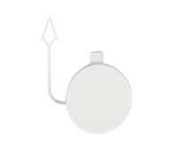 DEMULAX, for VW, for VII MK7 2013-2017, 5G0807241 5GG807241 Accessori for auto, Tappo gancio traino paraurti anteriore Copertura occhiello traino gancio anteriore posteriore non verniciato(White Pass