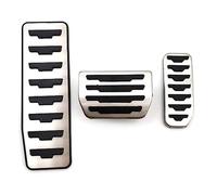 DEMULAX Kit di copertura for pedali freno a gas for auto AT da 3 pezzi, for Jaguar, XF XE F-PACE E-PACE, for Land Rover, for Range Rover, Evoque Discovery Sport LHD Copertura for pedale del freno Copr