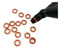 DEMULAX Kit guarnizioni in silicone O-ring da 10 pezzi 2.884-312.0 for pulitore a vapore SC 1125 SC 1200 SC 1202 CT10 Aspirapolvere serbatoio da 21 mm Parti di ricambio per pulitori a vapore(Orange)