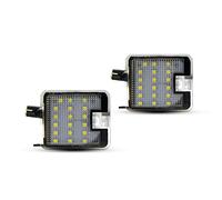 DEMULAX Lampada retrovisore laterale bianca sotto la luce della pozzanghera, for Ford, Focus, Escape, for C Max 2013-2023 CV6Z13B374A CV6Z13B375A Luce di posizione laterale per auto