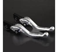 DEMULAX Leve freno corte sinistra destra, for Piaggio, for NRG POWER DD 2007-2017 MEDLEY 125 150 4T 2016-2017 Accessori moto regolabili Leva freno moto(Silver)