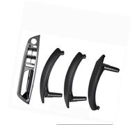 DEMULAX LHD RHD Interni Auto Porta Interna Maniglia in Pelle Staffa Trim Cover, for BMW, E70 E71 X5 X6 2007-2013 Accessori Auto Maniglia Interna della portiera dell'auto(Black RHD-CF-Standard)