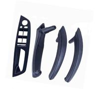 DEMULAX LHD RHD Interni Auto Porta Interna Maniglia in Pelle Staffa Trim Cover, for BMW, E70 E71 X5 X6 2007-2013 Accessori Auto Maniglia Interna della portiera dell'auto(LHD-Black-Hige)