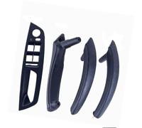 DEMULAX LHD RHD Interni Auto Porta Interna Maniglia in Pelle Staffa Trim Cover, for BMW, E70 E71 X5 X6 2007-2013 Accessori Auto Maniglia Interna della portiera dell'auto(LHD-Black-Standard)