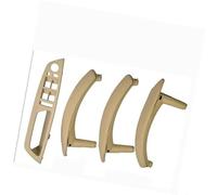 DEMULAX LHD RHD Interni Auto Porta Interna Maniglia in Pelle Staffa Trim Cover, for BMW, E70 E71 X5 X6 2007-2013 Accessori Auto Maniglia Interna della portiera dell'auto(RHD-Beige-Hige)