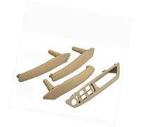 DEMULAX LHD RHD Interni Auto Porta Interna Maniglia in Pelle Staffa Trim Cover, for BMW, E70 E71 X5 X6 2007-2013 Accessori Auto Maniglia Interna della portiera dell'auto(RHD-Beige-Standard)