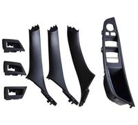 DEMULAX Maniglia for Porta Interna Sostituzione del Rivestimento del Pannello Interno, for BMW, Serie 5 F10 F11 F18 520i 523i 525i 528i 535i Maniglia Interna della portiera dell'auto(Model B Black)