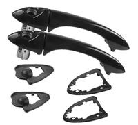 DEMULAX Maniglia per porta esterna auto, per Bmw, per X5 E53 2000-2006 Accessori per parti esterne Sinistra Destra Anteriore esterno On-off Nero Assetto automatico esterno(BLACK 2pc right hand drive)