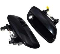 DEMULAX Maniglia per porta esterna auto, per Hyundai, per Elantra 2001-2006 esterno anteriore posteriore sinistro destro 82650-2D000 82660-2D000 Assetto automatico esterno(BLACK Front Pair)