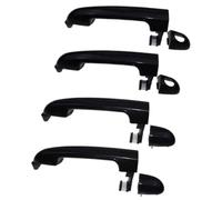 DEMULAX Maniglia per porta esterna auto, per Hyundai, per Elantra 2007 2008 2009 2010 2011 2012 Anteriore Posteriore Sinistra Destra 826512H000 Assetto automatico esterno(BLACK Set 4pcs 2 keyholes)