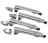 DEMULAX Maniglia per porta esterna auto, per Kia, per Picanto 2011 2012 2013 2014 2015 2016 Maniglie esterne anteriori posteriori sinistra destra Assetto automatico esterno(BLACK Front Rear 4PCS)