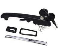 DEMULAX Maniglia per porta esterna auto, per Vw, per Golf, per Mk1 Mk2 Jetaa 191837205A 191837206A Maniglie serratura con chiavi esterne Anteriore Assetto automatico esterno(BLACK Front Left)