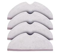 DEMULAX Mop Pad 4 Pack Panno for mop in microfibra, for Roborock, for S6 S6 Pure S6 MaxV S5 Max S5 Robot Aspirapolvere Mop di ricambio Parti di ricambio per pulitori a vapore