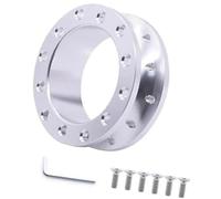 DEMULAX Mozzo mozzo sterzo per auto Per la messa a per punto del kit Boss mozzo per auto da corsa, per l'adattatore distanziale volante sportivo 30 mm 50(BLACK 30MM Silver)