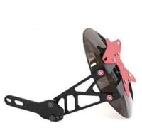 DEMULAX Parafango Posteriore aggiornato, for Accessori for la Modifica del parafango for Scooter Elettrico NIU N1/N1S/M+/U1/U Parafango per Scooter(Black 12 inch Red)