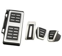 DEMULAX Pedale Pad, for VW, for, 2017-2022, for Passat, B8, for Golf, 7 8, for T-cross, for T-ROC, for Skoda, for Octavia, A7 5F MK3 LHD Pedali for auto Set copripedali per auto(BLACK MT pedal with r