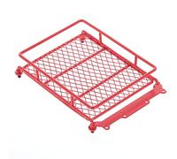 DEMULAX Portapacchi da Tetto 1/10 RC Car Monstre Truck, for Axial, SCX10 90046 D90 TRX-4 RC Car Crawler Portapacchi per macchinine Giocattolo(Rot)