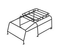 DEMULAX Portapacchi da Tetto RC Portapacchi da Tetto RC Portapacchi da Tetto Defender D90 1/10 Comodo da Usare Portapacchi da Tetto RC Ferro Portapacchi per macchinine Giocattolo