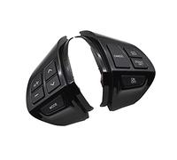DEMULAX Pulsanti di controllo del volante multifunzione for auto neri for lo styling dell'auto M Itsubishi ASX Lancer Interruttore al volante(Piano black)