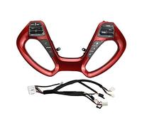 DEMULAX Pulsanti Navigazione Lettore Cruise Control Interruttore Volante Accessori Auto, for Kia, K3 K3S Interruttore al volante(Red button)