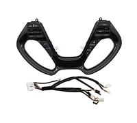 DEMULAX Pulsanti Navigazione Lettore Cruise Control Interruttore Volante Accessori Auto, for Kia, K3 K3S Interruttore al volante(Piano black-Heating)