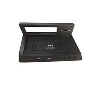 DEMULAX Ricevitore caricabatterie wireless Qi for auto, ricarica rapida for telefono, for VW, MK2 TiguanL Tharu 2022 Accessori auto Caricabatterie wireless per auto(BLACK Tiguan 2018-2021)