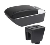 DEMULAX Scatola bracciolo for auto portaoggetti for console centrale Accessori interni, for Chevrolet, for Aveo T200 T250 T255 Bracciolo per cabina auto(BLACK D2 Black Line 7usb)