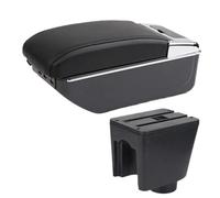 DEMULAX Scatola bracciolo for auto portaoggetti for console centrale Accessori interni, for Chevrolet, for Aveo T200 T250 T255 Bracciolo per cabina auto(BLACK C2 Black Line 7usb)