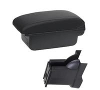 DEMULAX Scatola portaoggetti for braccioli for auto, scatola for console centrale, for accessori Alto 2008-2016 Bracciolo per cabina auto(BLACK C2 Black Line No Usb)