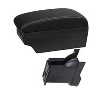 DEMULAX Scatola portaoggetti for braccioli for auto, scatola for console centrale, for accessori Alto 2008-2016 Bracciolo per cabina auto(BLACK A3 Black White 7usb)