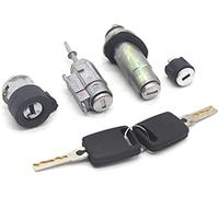 DEMULAX Set completo di serratura interruttore accensione cilindro | a barilotto del bagagliaio della porta sinistra, per A6 C5 4B 4D0905855G