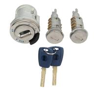 DEMULAX Set di cilindretti for serratura auto, cilindretti for serratura auto in metallo, affidabili e robusti, sostituzione del cilindro di blocco dell'interruttore di accensione, for Fiat, Doblo MK2