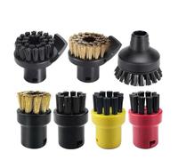 DEMULAX Spazzola rotonda Spazzola in nylon Spazzola con testa Spazzola in rame for macchina pulitrice SC1 SC2 SC3 SC4 SC5 SC7 CTK10 Parti Parti di ricambio per pulitori a vapore(4pcs)
