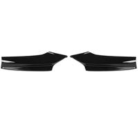 DEMULAX Splitter, for BMW, Serie 5 F10 F11 Sport 2010-2016 Coppia di spoiler for paraurti anteriore Riducono la resistenza al vento Splitter angolare for paraurti Splitter for labbro (nero) Splitter a