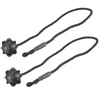 DEMULAX Supporto for ripiano portaoggetti posteriore, for Skoda, Octavia, Superb 2015, 2016, 2017, 2018, 2019, con perno, 6V6863634, 3T5867769, 3V5863634 (2 pezzi) Gancio portapacchi(BLACK 2Pcs String